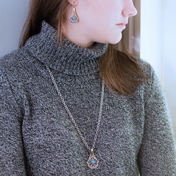 Sara Blaine/eSBe Lady Sarah Blue Topaz Necklace Sara Blaine/eSBe Lady Sarah Blue Topaz Necklace